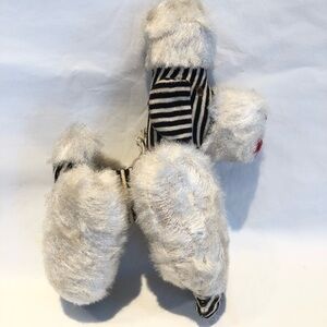 Vintage 1950s French Poodle Hitachi Japan Jointed Articulated Plush Dog / Toy